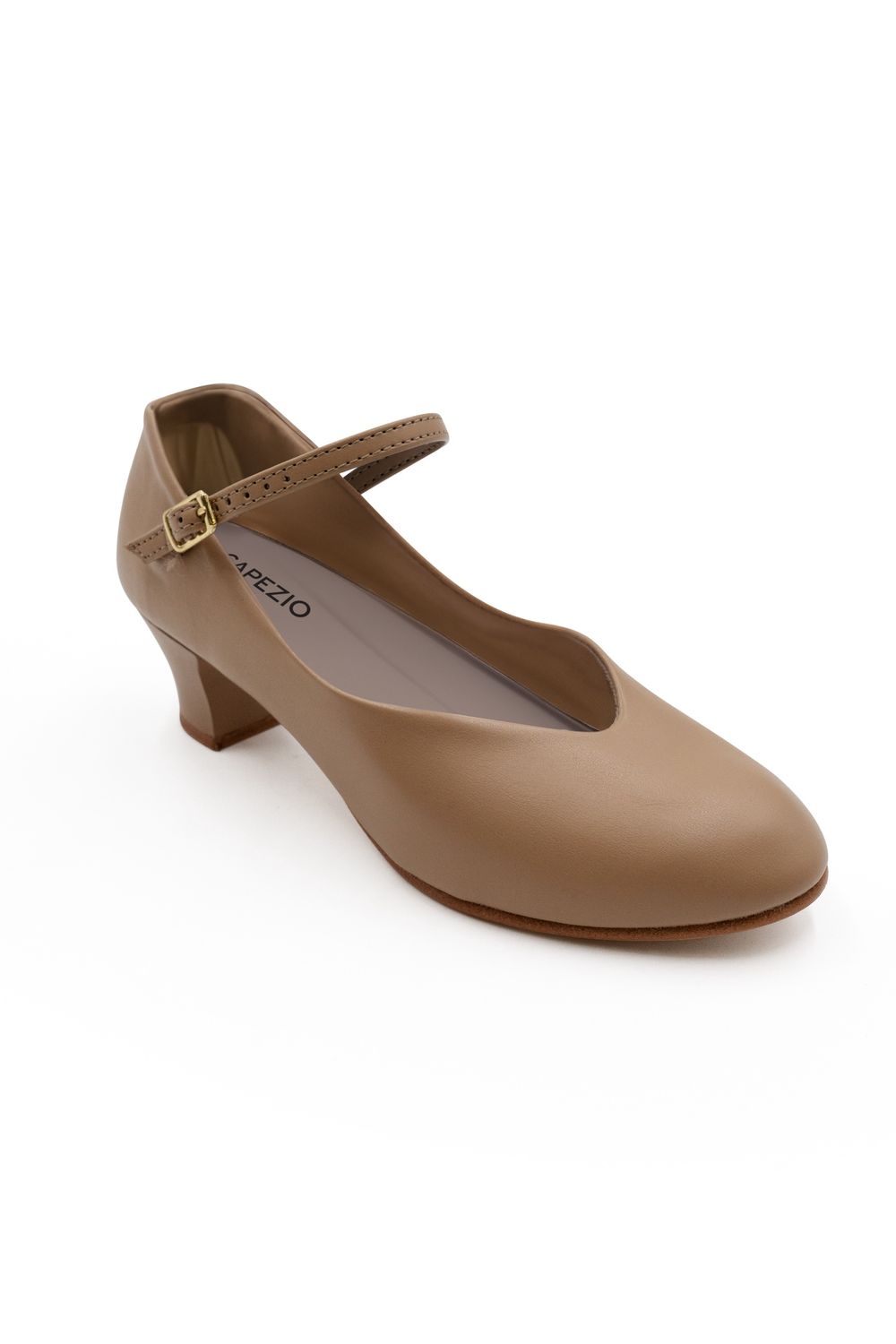 550 Jr. Footlight Character Shoe 1.5&quot;, Color: CAR, Size: 6.5 M