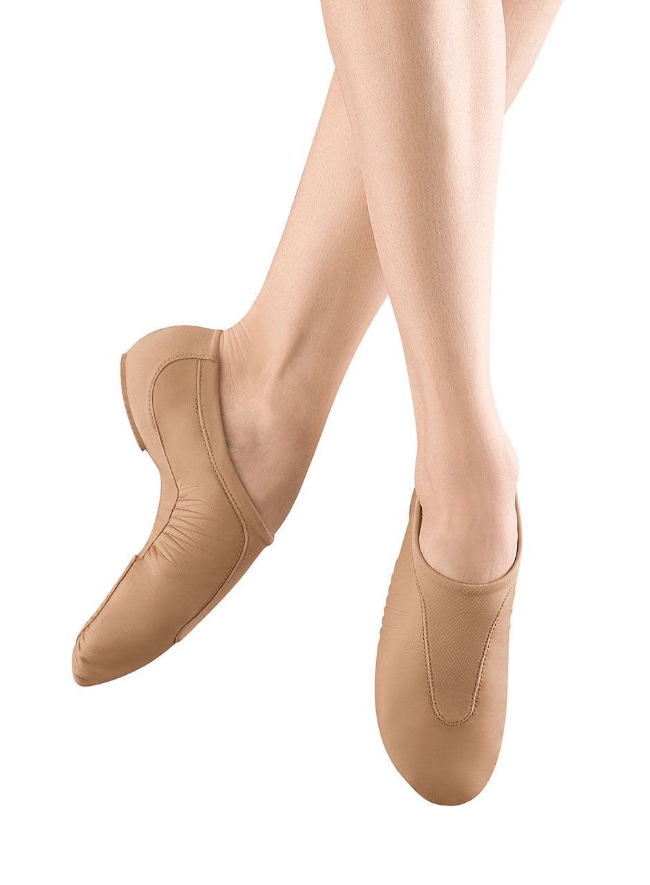 S0470L Adult Pulse Jazz Shoe, Color: Tan, Size: 4 M