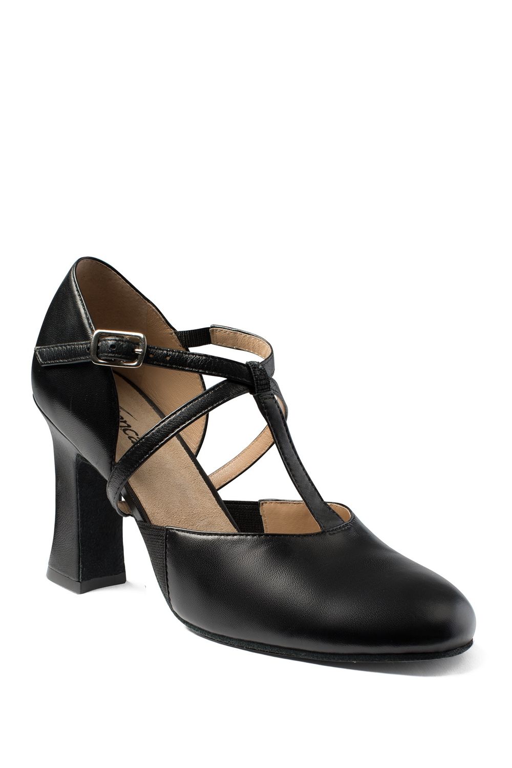 SD152 Lola T-Strap Character Shoe 2.5&quot;, Color: BLK, Size: 7 M
