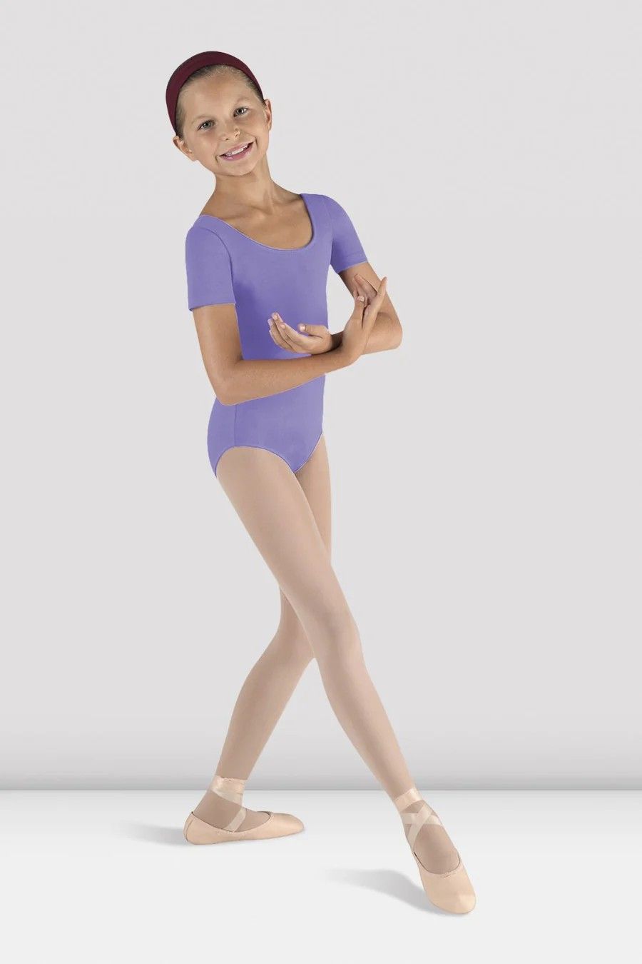 CL5402 Cap Sleeve Leotard, Color: Lavender, Size: 14