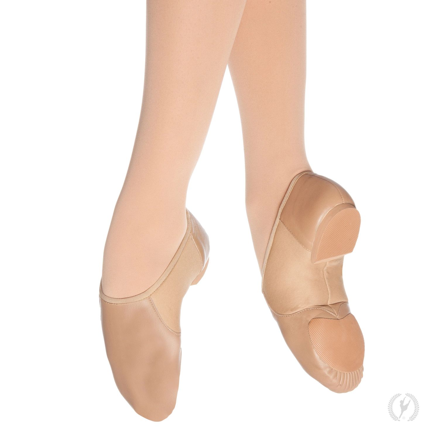 A2054A Adult Axle Slip On Jazz Shoe, Color: Tan, Size: 7