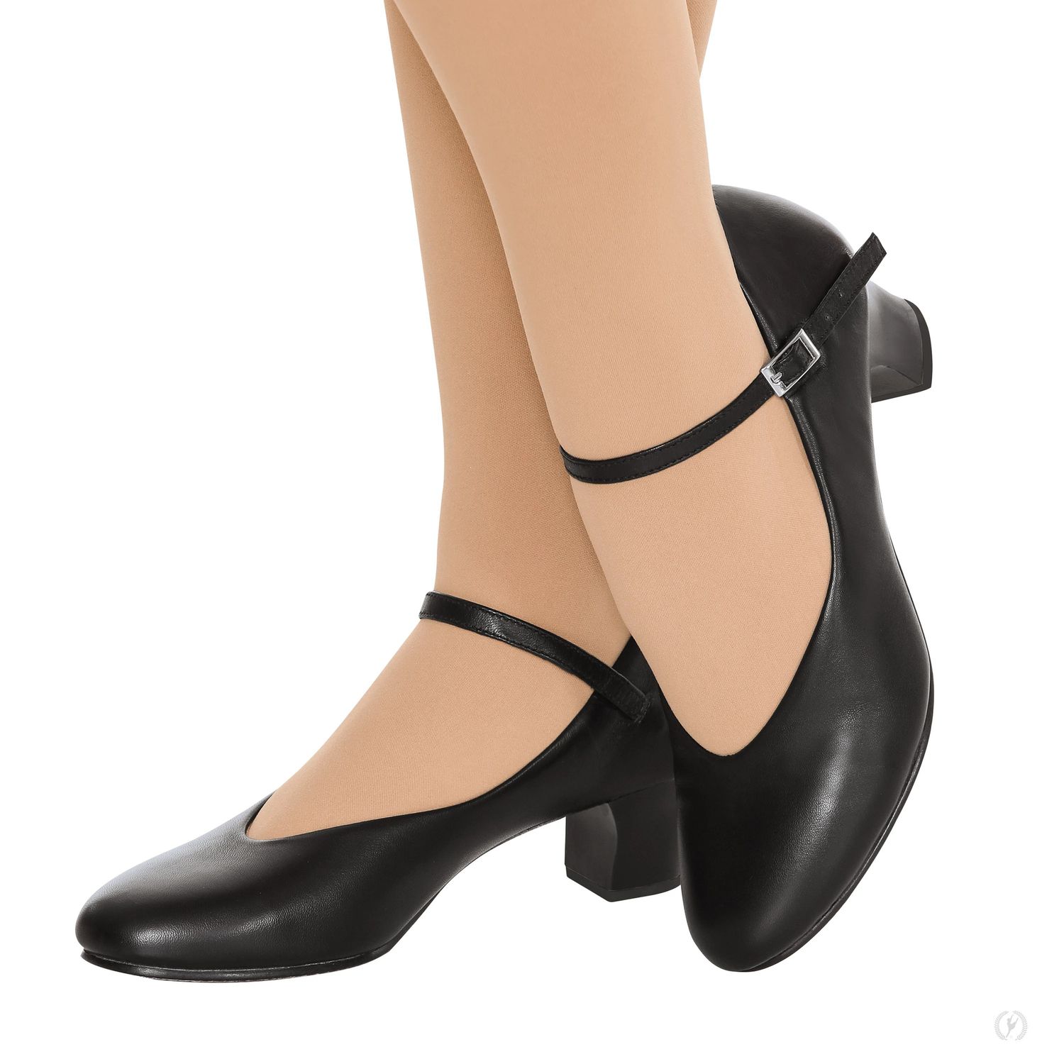 A2213A Leather Character Shoe 1.5&quot;, Color: BLK, Size: 10 W