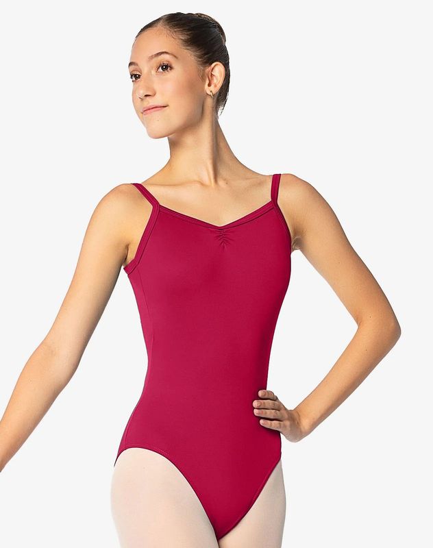 SL113 Flamma Pinch Front/Back Camisole Leotard