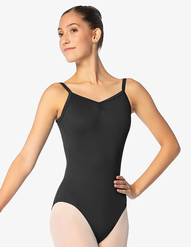 SL113 Flamma Pinch Front/Back Camisole Leotard