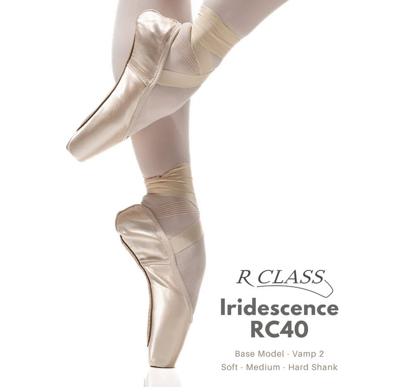 RC40 Iredescence Pointe Shoe, Size: 230, Width / Shank: W3 Soft