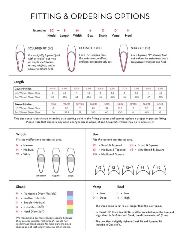 Gaynor Minden Lyra Classic Fit Pointe Shoe