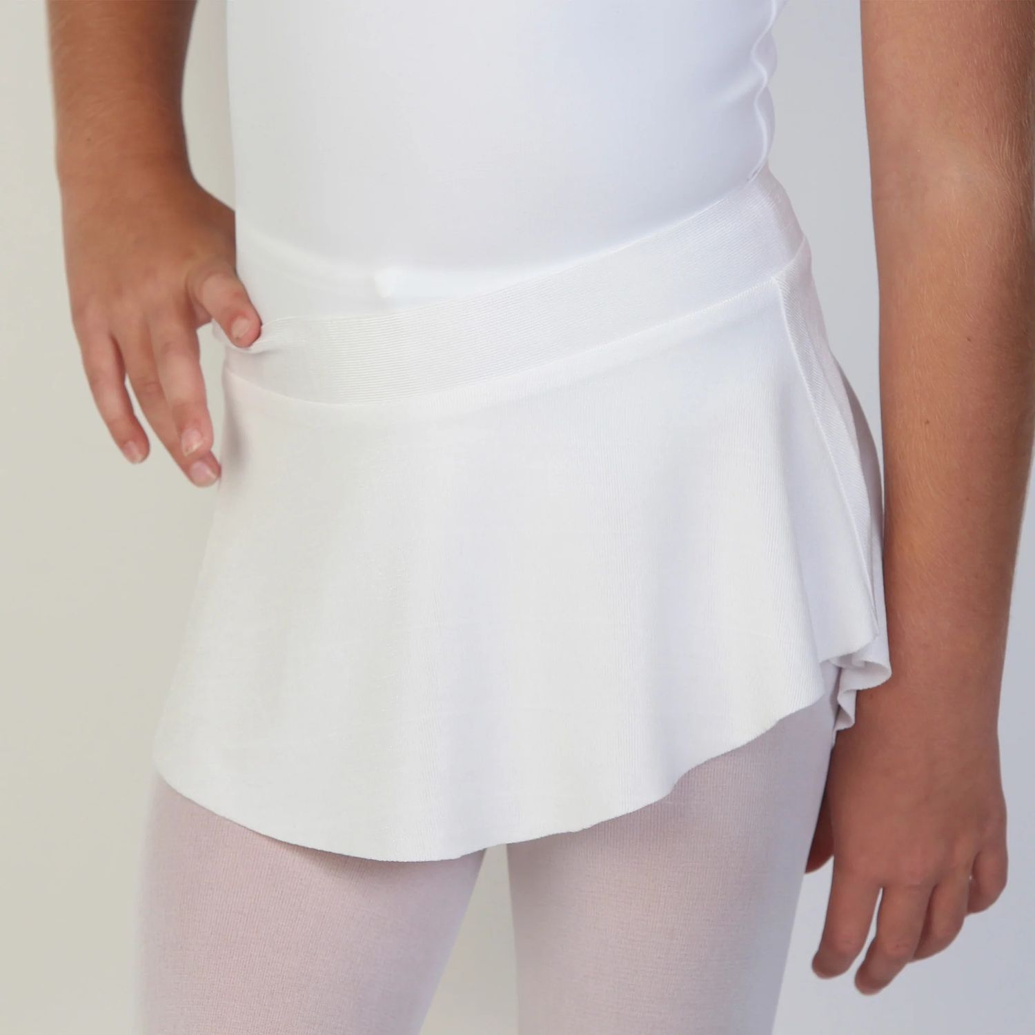 Bullet Pointe Kids Skirt, Color: White, Size: Tiny (2-4)