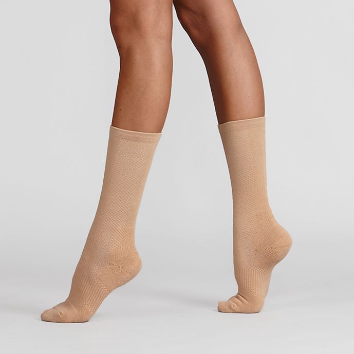 Turning Compression Socks, Color: Nude, Size: S