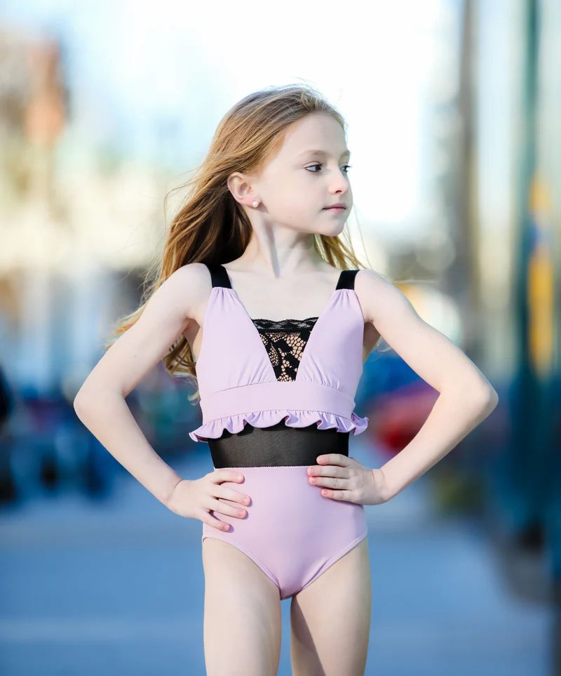 OLL244 The Royal Leotard, Color: Blush, Size: CS