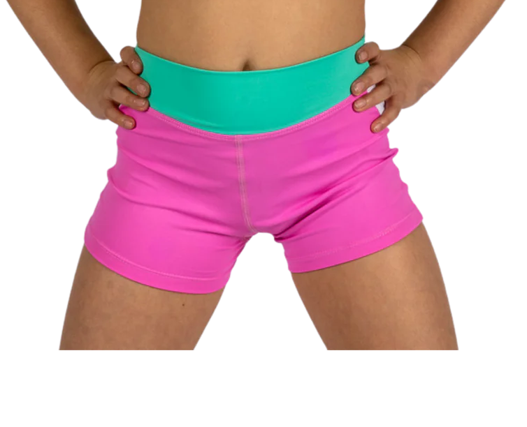 Checkmate Shorts, Color: Watermelon Slime, Size: 4-6