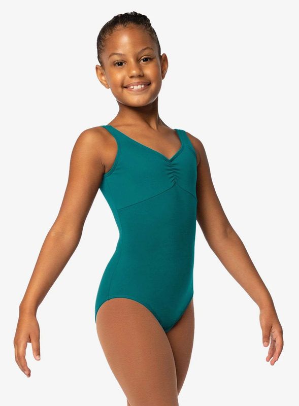 SL116 Editta Tank Leotard, Color: Tropic Green, Size: 12-14