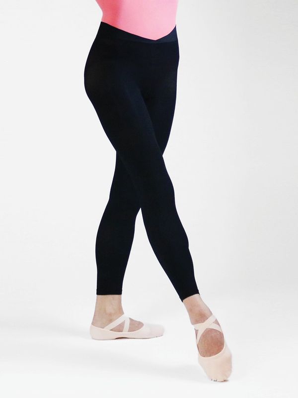 AT110-V-Waist Footless Tights