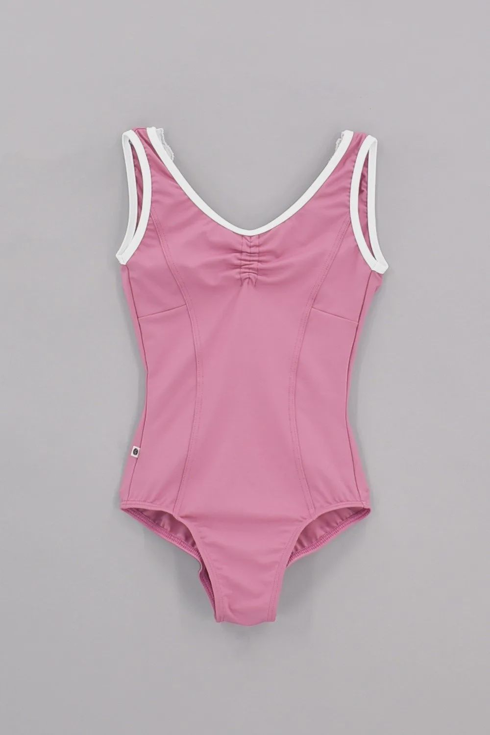 2105 Ava in Motley Tank Leotard, Color: Tea Rose, Size: Small