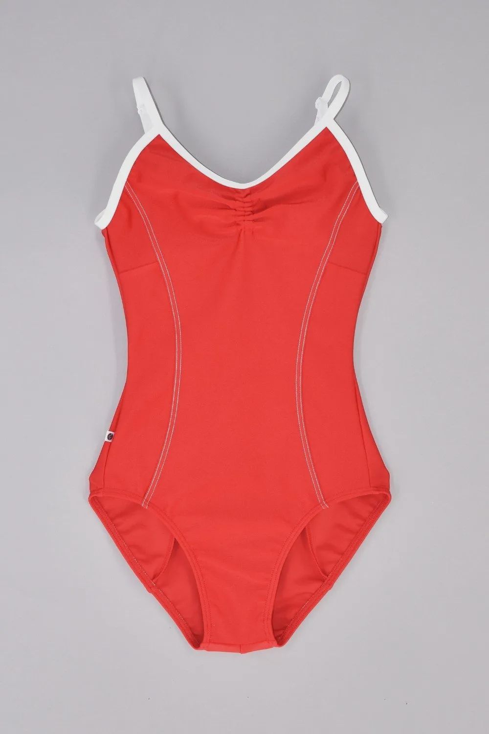 2305 Aly in Motley Cami Leotard, Color: Candy Cane, Size: Medium
