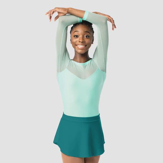 SL149 Yasmin Pull On Skirt, Color: Tropic Green, Size: Petite (XS)