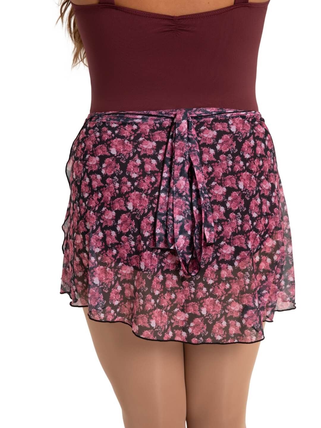 12186C Printed Wrap Skirt