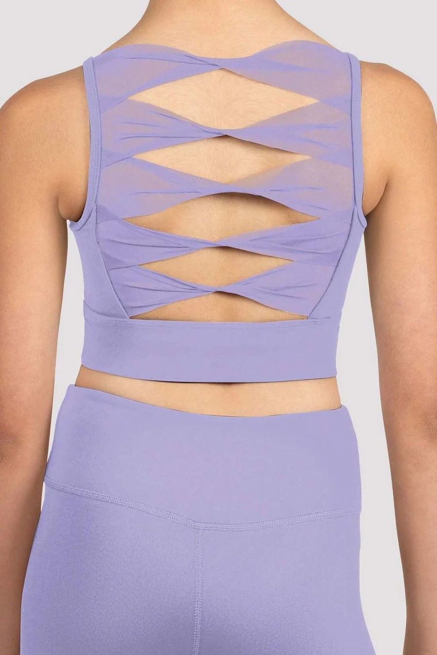 M1250C Twist Back Crop Top