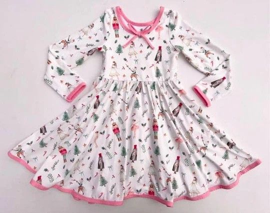 Vintage Nutcracker LS Dress