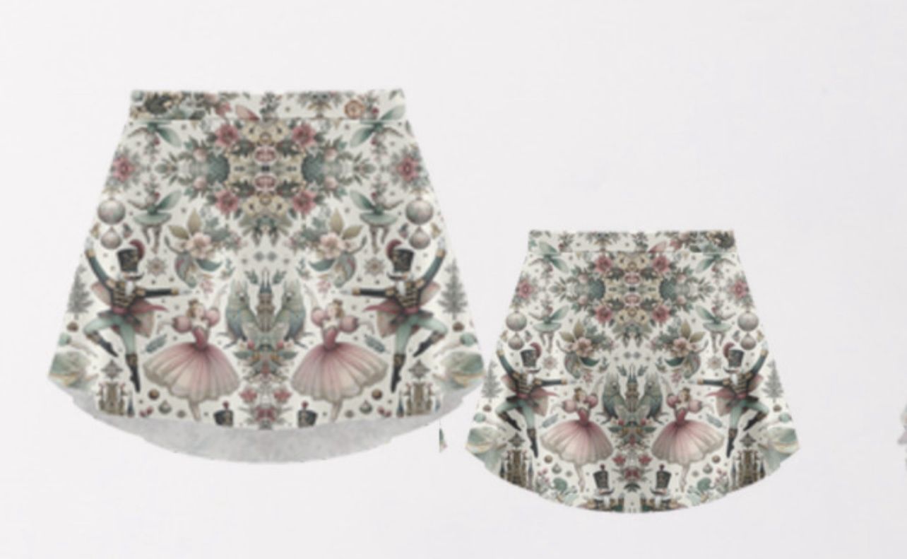 Patterned Skirt Nutcracker 24