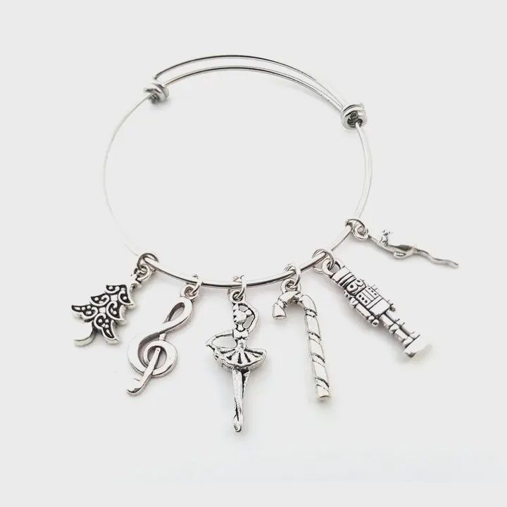Nutcracker Silver Bangle
