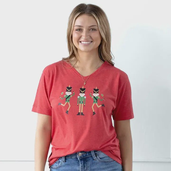 Dancing Nutcracker V-Neck T-Shirt
