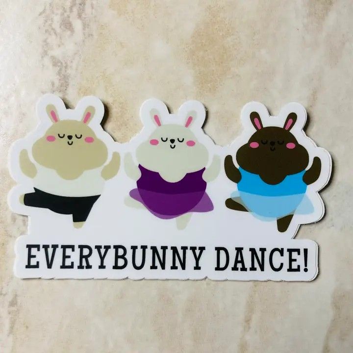 0135 Everybunny Vinyl Sticker