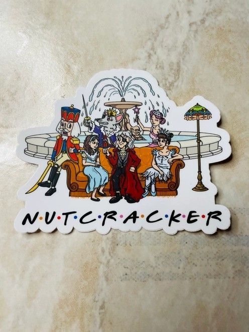 0399 Nutcracker &quot;Friends&quot; Vinyl Sticker