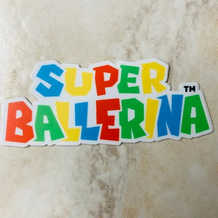 0337 Super Ballerina Vinyl Sticker