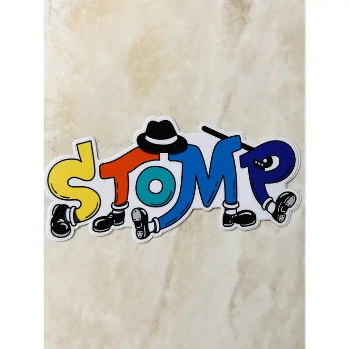 0291 STOMP Tap Dance Vinyl Sticker