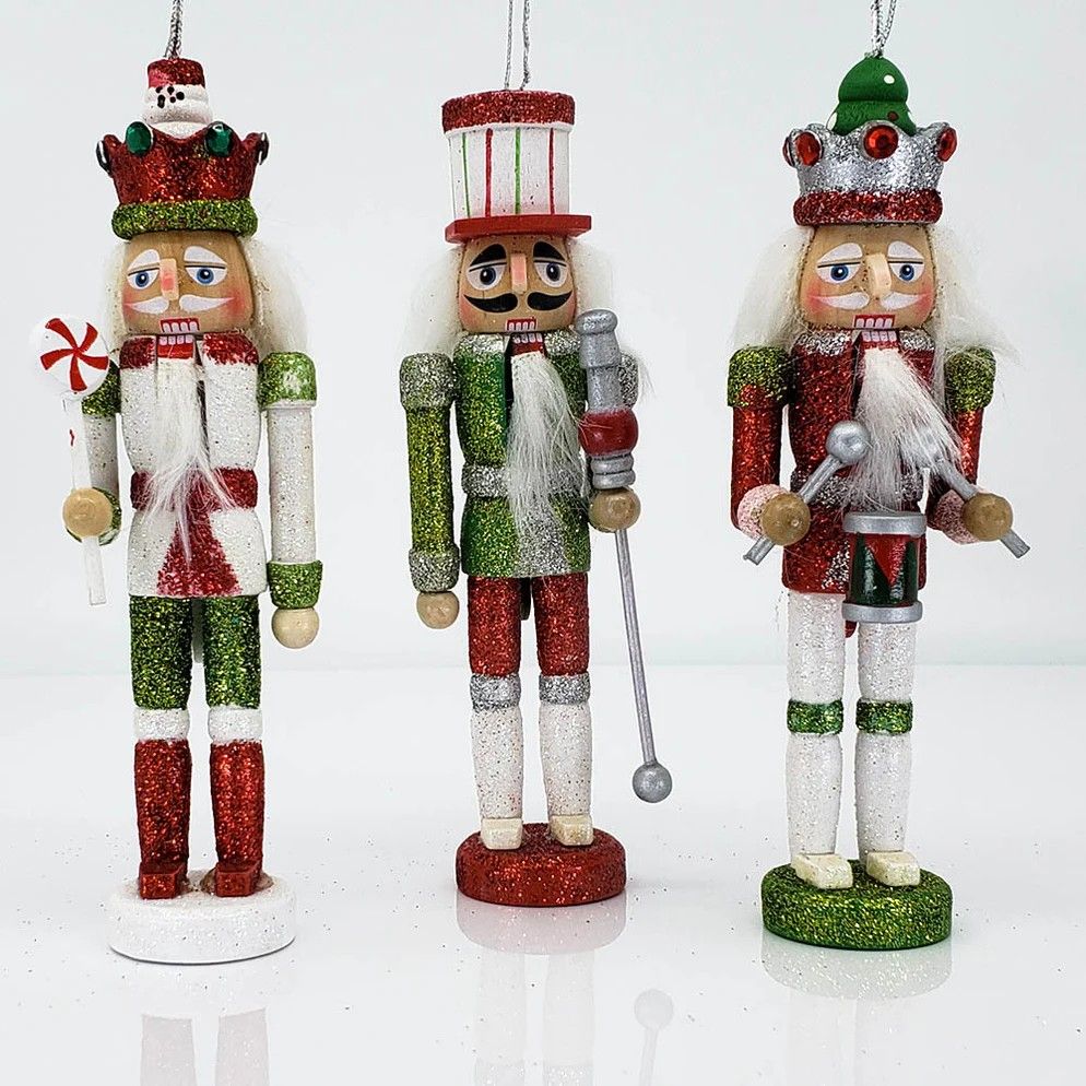 ORN-CH36 Nutcracker Ornaments Set of 3