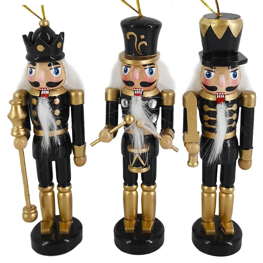 ORN014 Nutcracker Ornaments - Set of 3