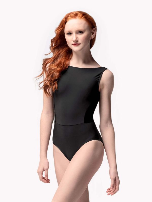 Allison Black Velvet Tank Leotard