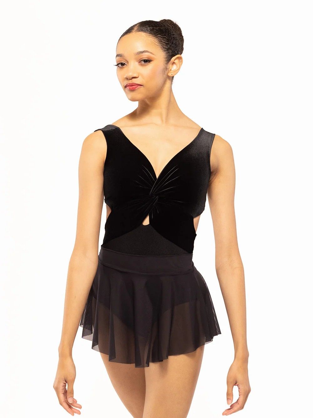 Hipster Skirt, Color: Black Mesh, Size: XS
