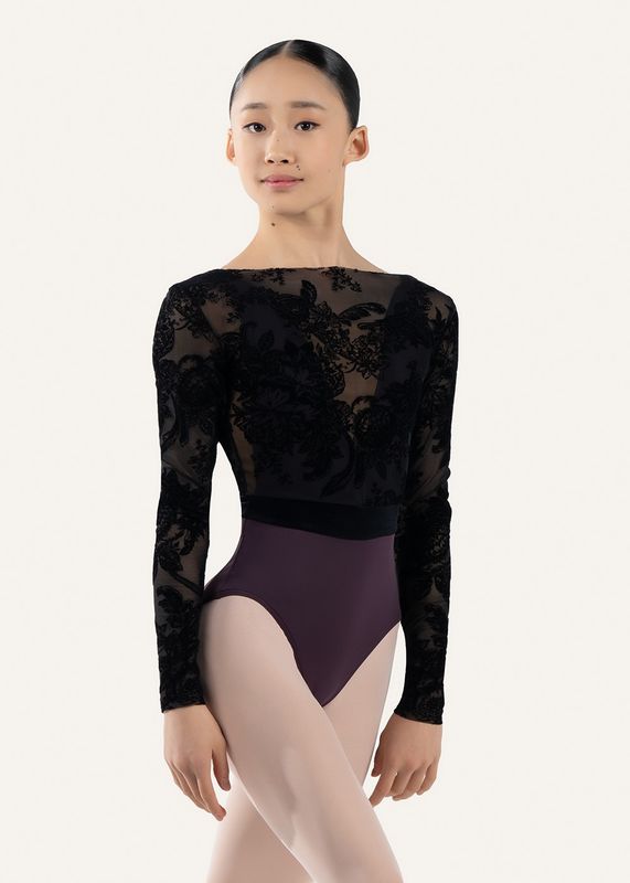 DA4065MPN Secilia Long Sleeve Leotard