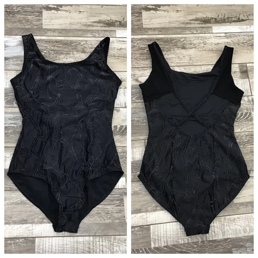 DA4025MPN Ramona Tank Leotard, Color: Black, Size: Medium