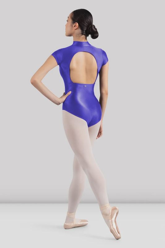 M5106LM Zip Front Cap Sleeve Leotard