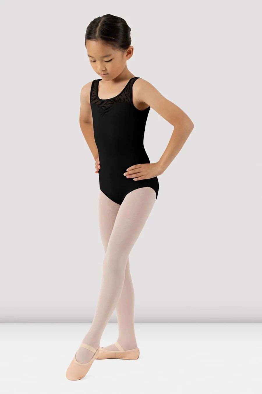 CL4285 Jamie Tank Leotard, Color: BLK, Size: 8-10