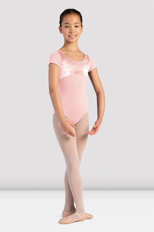 CL4142 Velvet Cap Sleeve Leotard