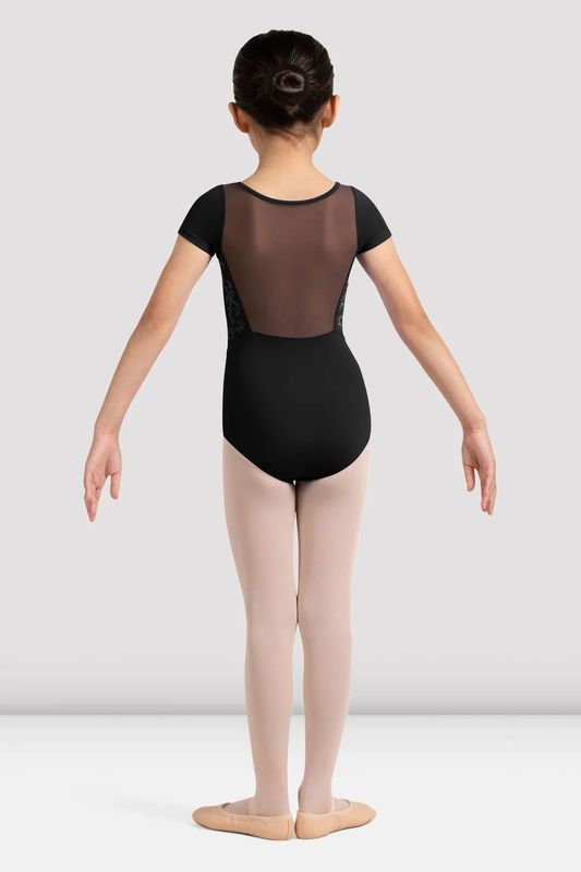 CL4242 Embroidered Cap Sleeve Leotard