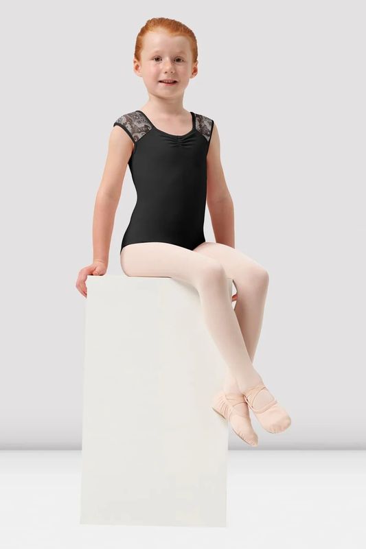 M1558C Mesh Back Cap Sleeve Leotard