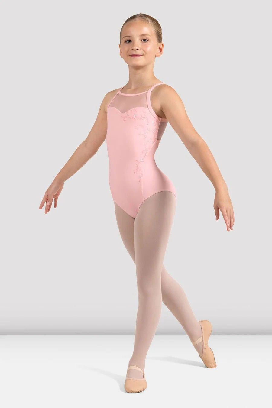 CL4237 High Neck Mesh Back Leotard