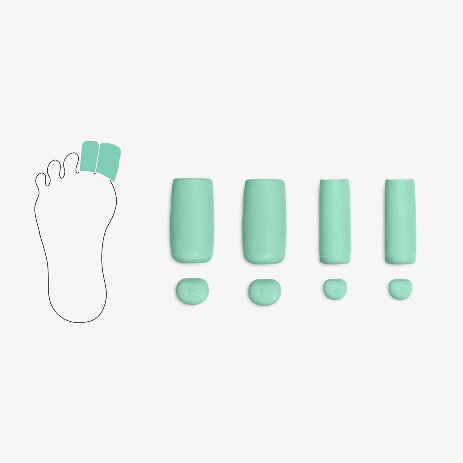 AC28 Silicone Toe Caps