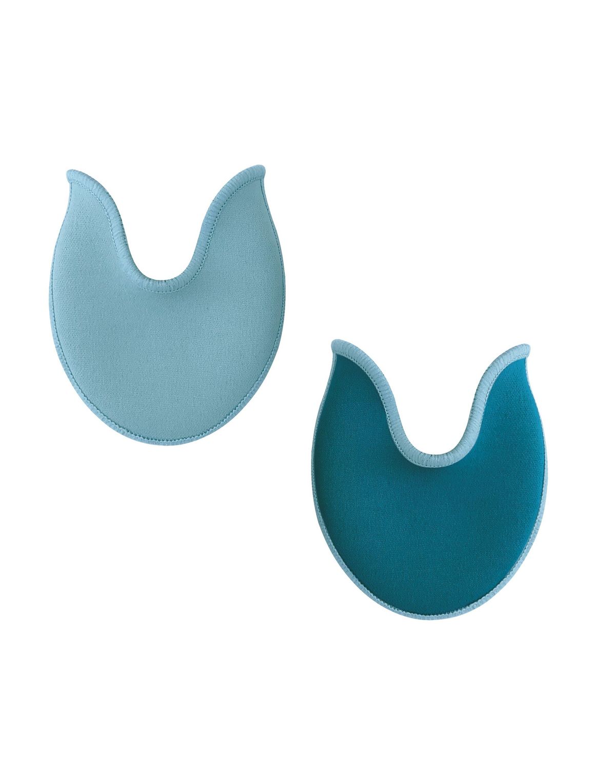 1595 Reversible 2-tone Toe Pads, Color: TEL Teal, Size: OS