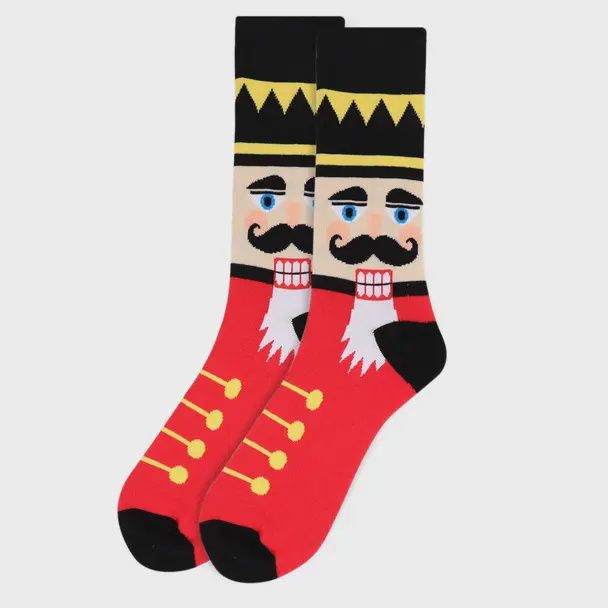 Nutcracker Novelty Socks, Color: Red