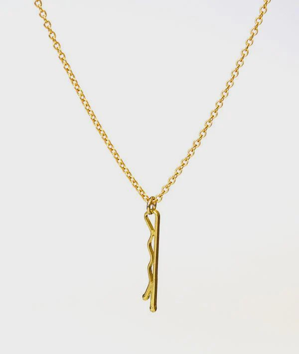BP-NKLC-G Always Here For You - Bobby Pin Necklace