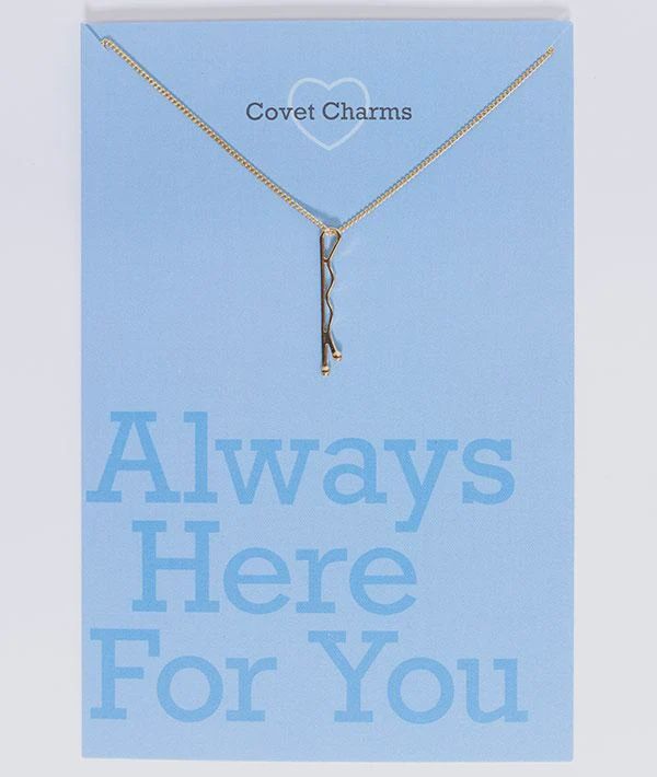 BP-NKLC-G Always Here For You - Bobby Pin Necklace