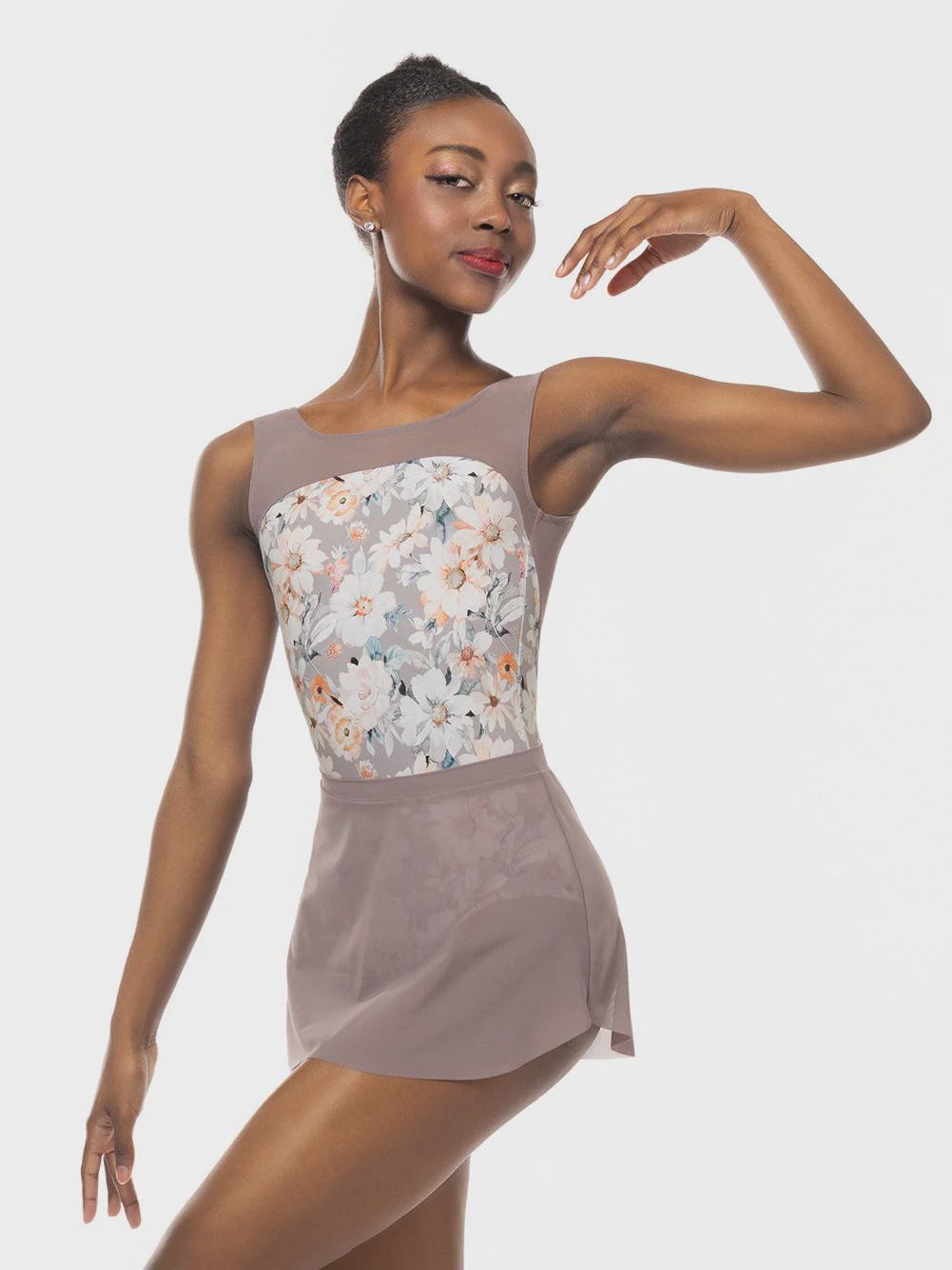 Tulip Skirt Mesh, Color: Truffle, Size: XS