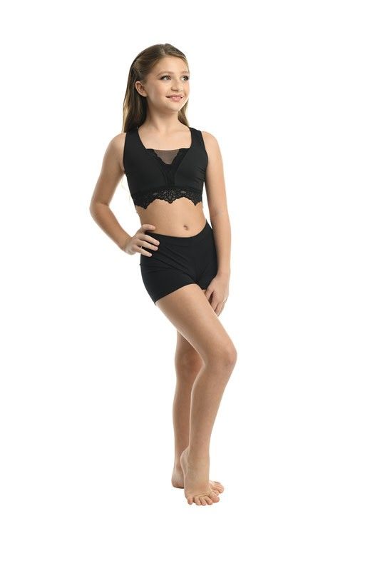23307A Lace Trim Sports Bra