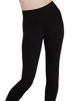 HW1809W Harmonie Logo Legging, Color: BLK, Size: XS