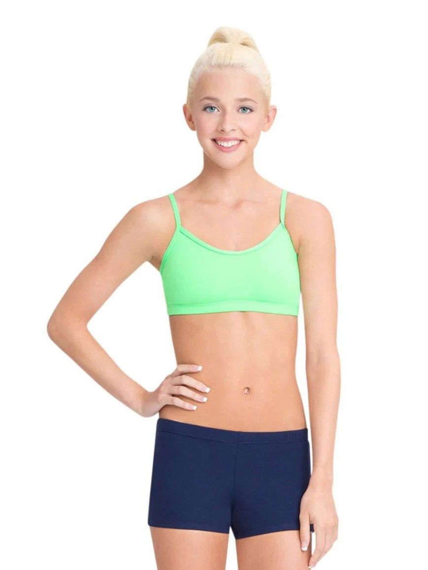 TB102 Camisole Bra Top, Color: Limeade, Size: XS